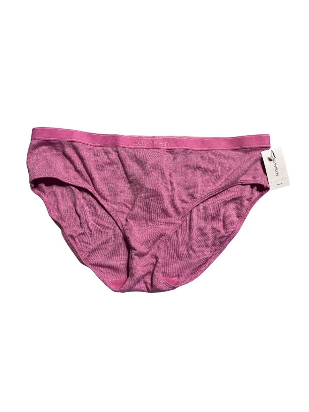 Calvin Klein Womens Pink Logo Waistband Briefs Size L NWT